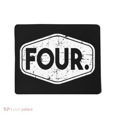 4th Birthday of 4 years old four Mousepad