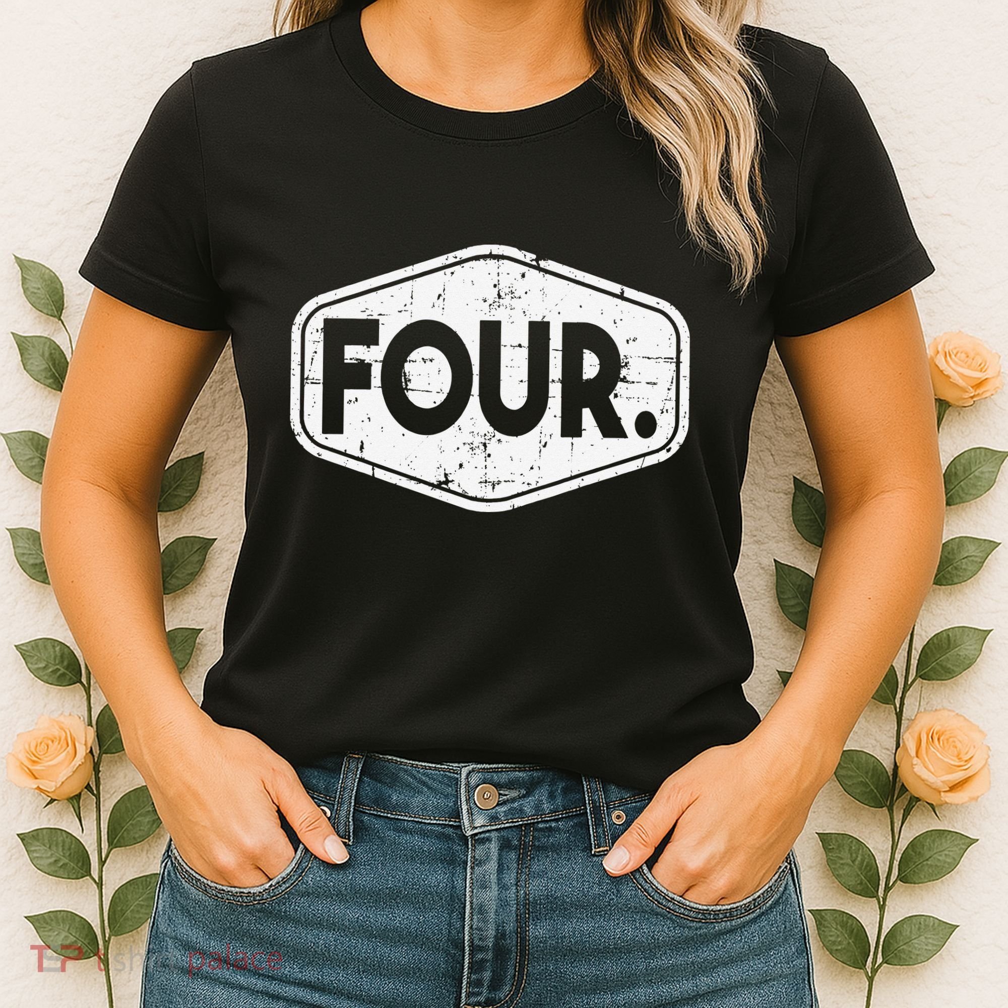 4th Birthday of 4 years old four Women's T-Shirt