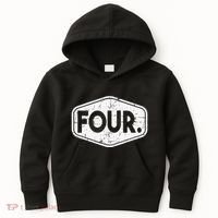 4th Birthday of 4 years old four Kids Hoodie thumb 0