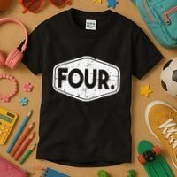 4th Birthday of 4 years old four Kids T-Shirt thumb 3