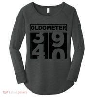 40th Birthday Oldometer 39-40 Women's Perfect Tri Tunic Long Sleeve Shirt thumb 0