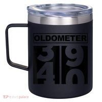 40th Birthday Oldometer 39-40 12oz Stainless Steel Coffee Mug thumb 2