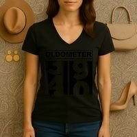 40th Birthday Oldometer 39-40 Women's V-Neck T-Shirt thumb 3
