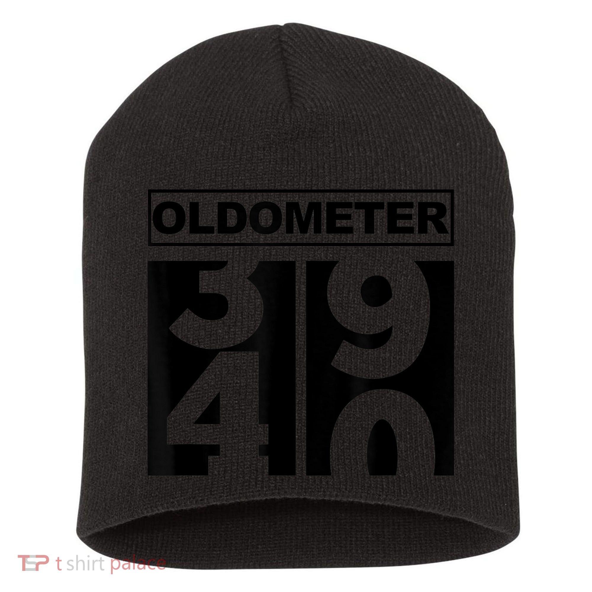 40th Birthday Oldometer 39-40 Short Acrylic Beanie
