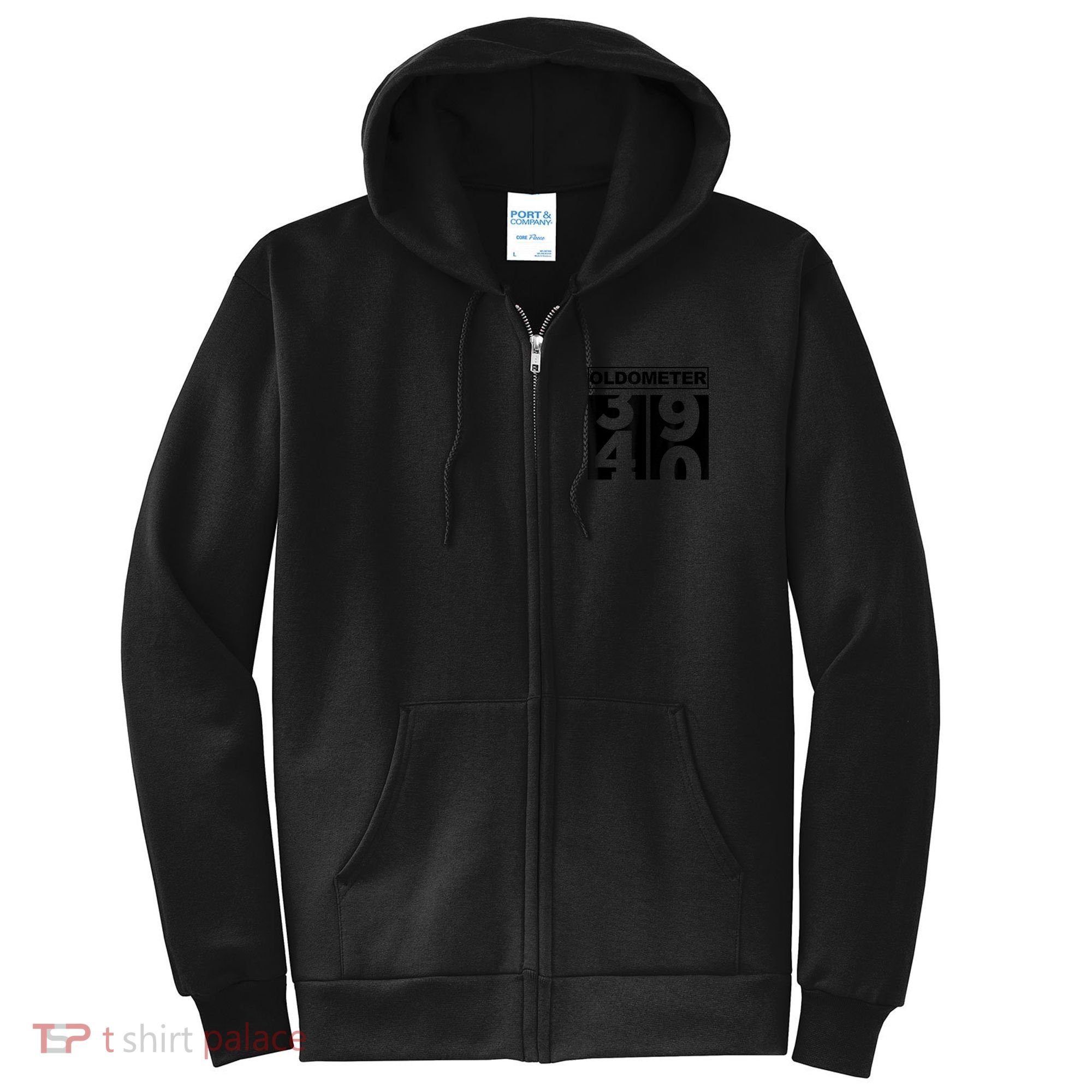 40th Birthday Oldometer 39-40 Full Zip Hoodie