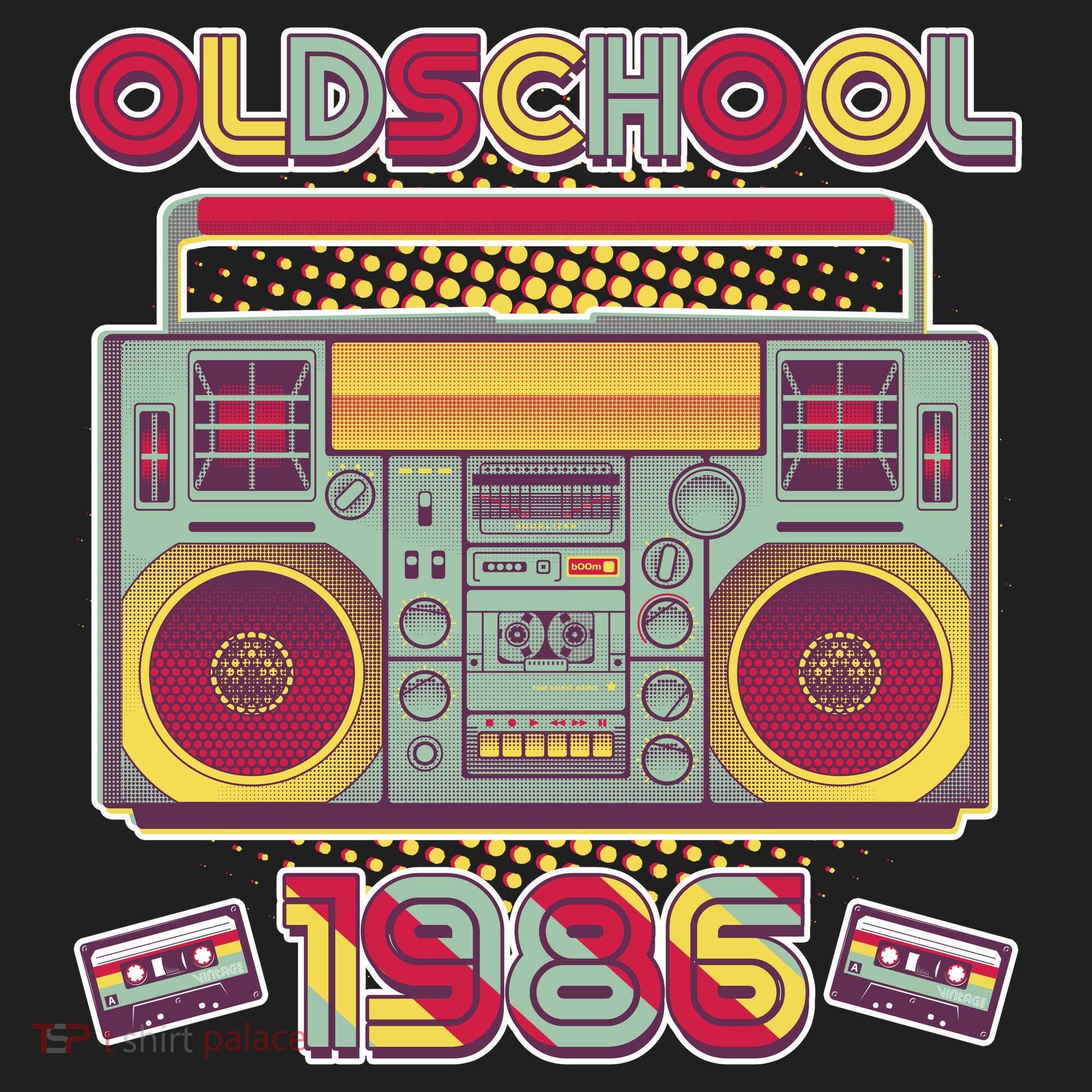 40th Birthday Oldschool Boombox 1986 Beanie