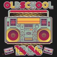 40th Birthday Oldschool Boombox 1986 Women's Hoodie thumb 2