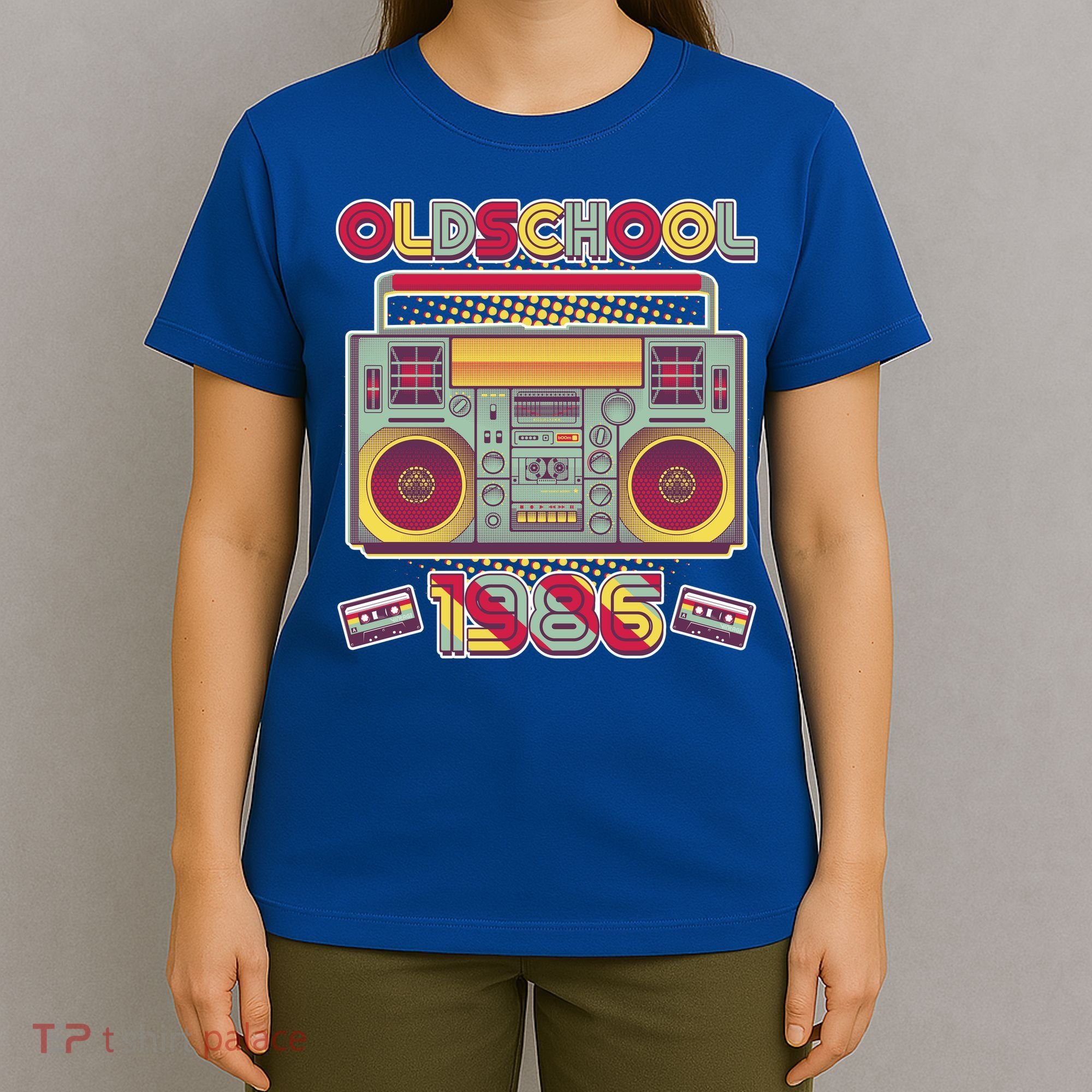 40th Birthday Oldschool Boombox 1986 T-Shirt
