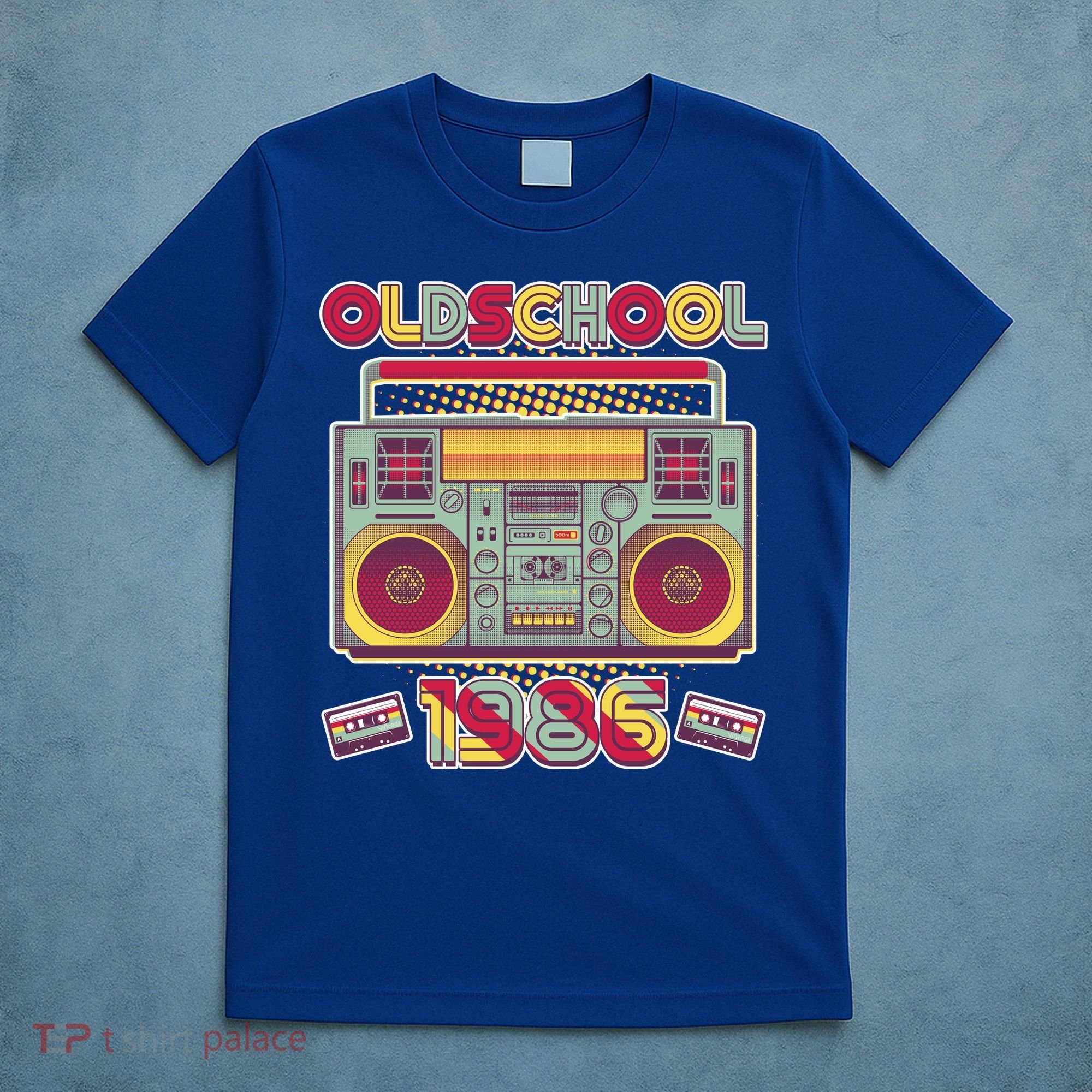 40th Birthday Oldschool Boombox 1986 T-Shirt