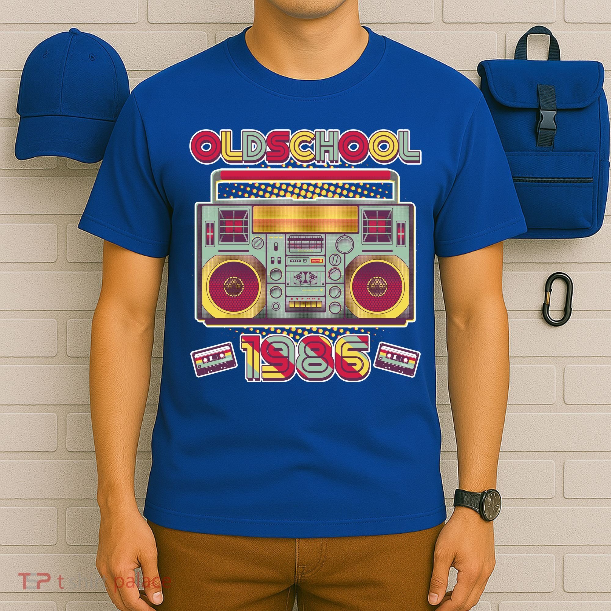 40th Birthday Oldschool Boombox 1986 T-Shirt