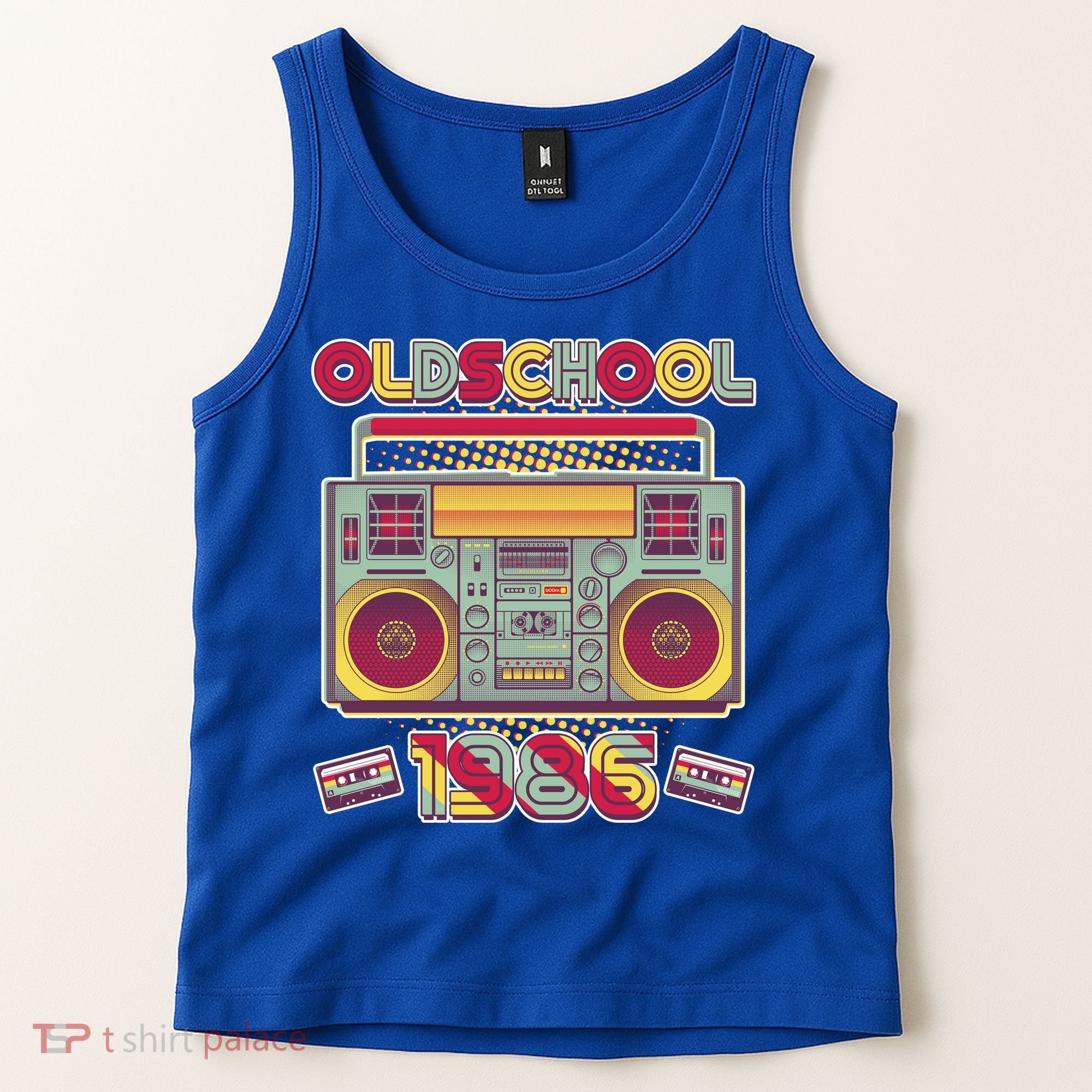 40th Birthday Oldschool Boombox 1986 Tank Top