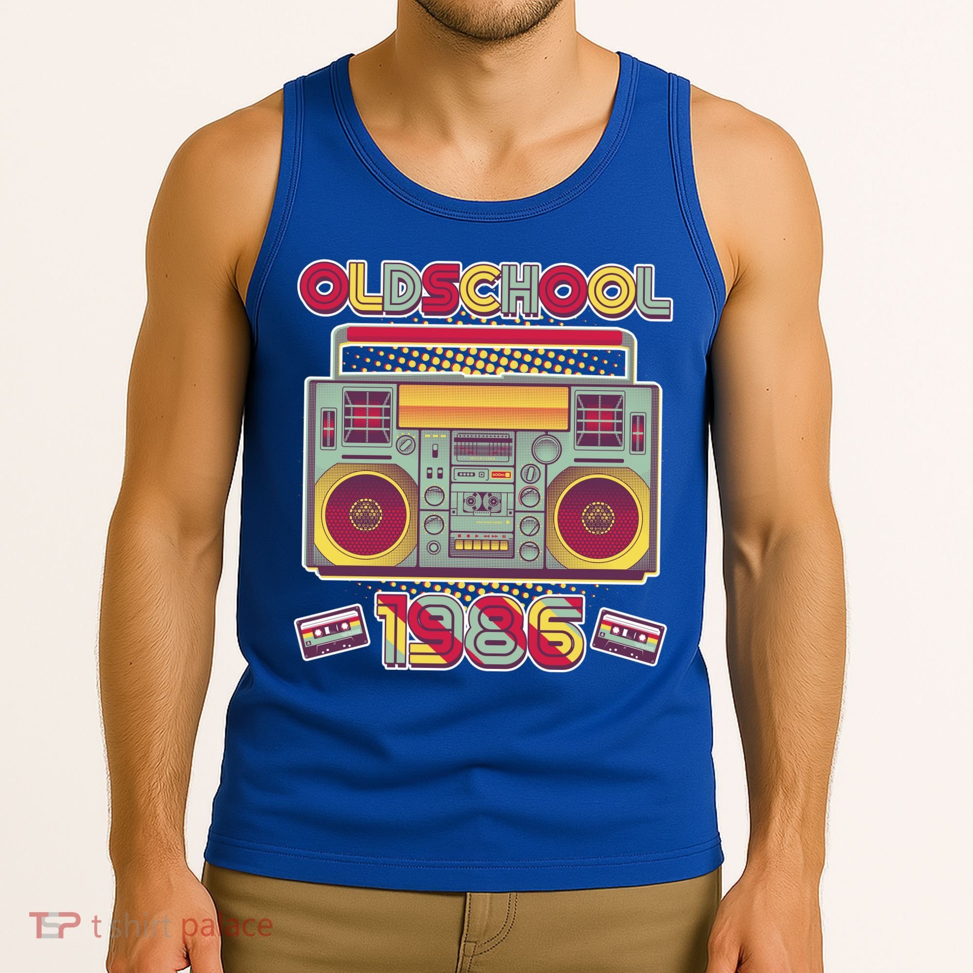 40th Birthday Oldschool Boombox 1986 Tank Top