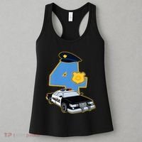 4th Birthday Police 4 Years Old Officer Car Costume Women's Tank Top thumb 3