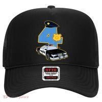 4th Birthday Police 4 Years Old Officer Car Costume Hat thumb 0