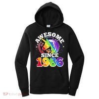 40th Birthday Rainbow Unicorn Awesome Since 1986 Women's Hoodie thumb 0