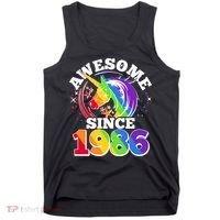 40th Birthday Rainbow Unicorn Awesome Since 1986 Tank Top thumb 0