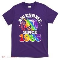 40th Birthday Rainbow Unicorn Awesome Since 1986 T-Shirt thumb 0