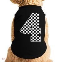 4th Birthday Race Car Four 4 Year Old Checkered Flag Doggie Tank thumb 0