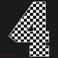 4th Birthday Race Car Four 4 Year Old Checkered Flag Ornament thumb 1