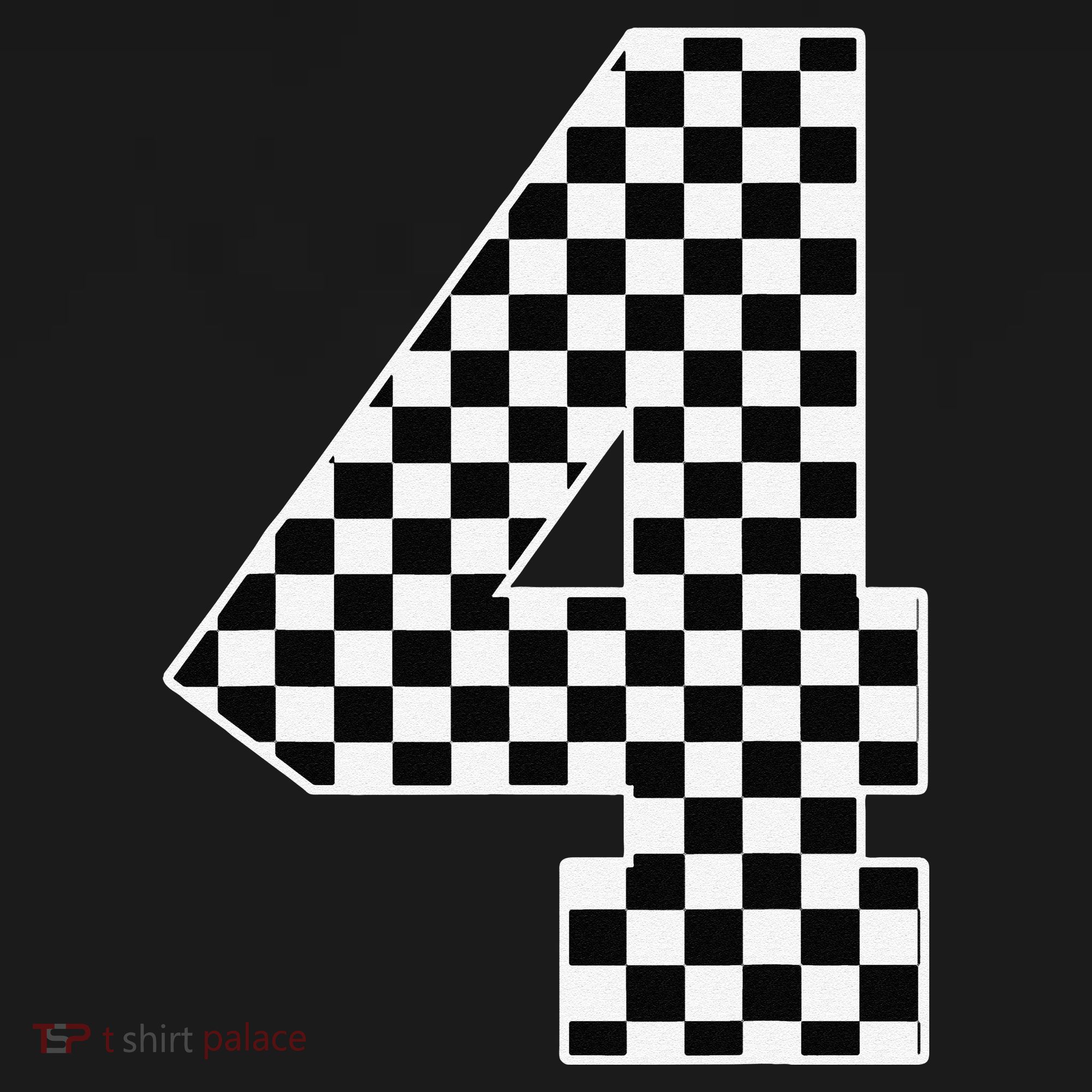4th Birthday Race Car Four 4 Year Old Checkered Flag Ornament