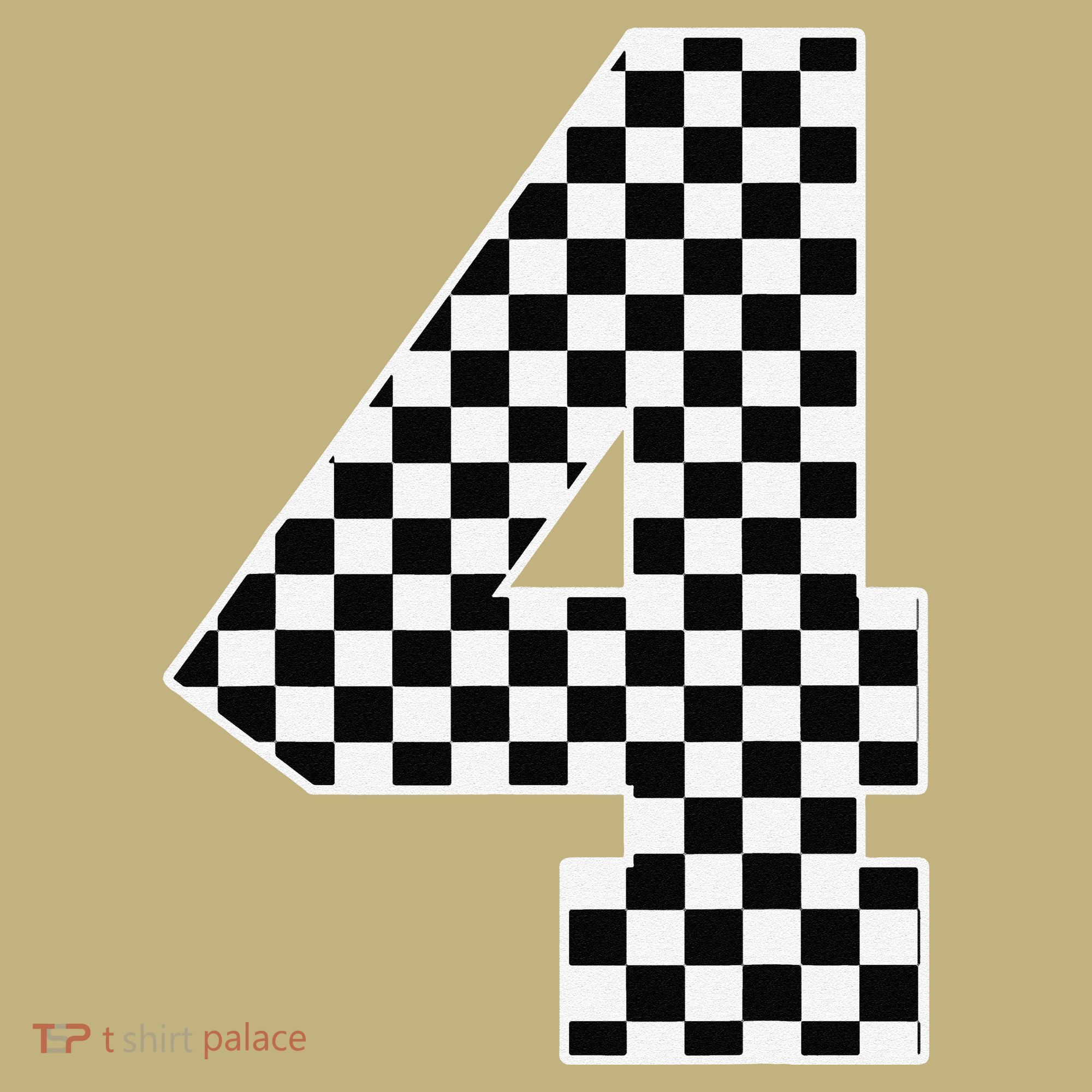 4th Birthday Race Car Four 4 Year Old Checkered Flag Mousepad