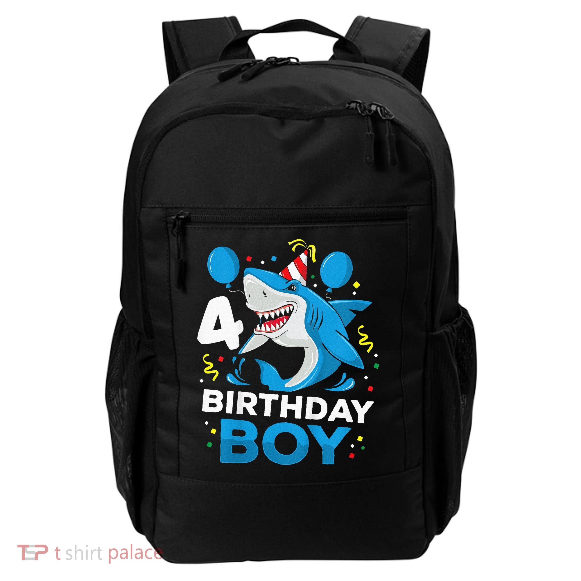 4th Birthday Shark Ocean Theme Party 4 Years Old Backpack