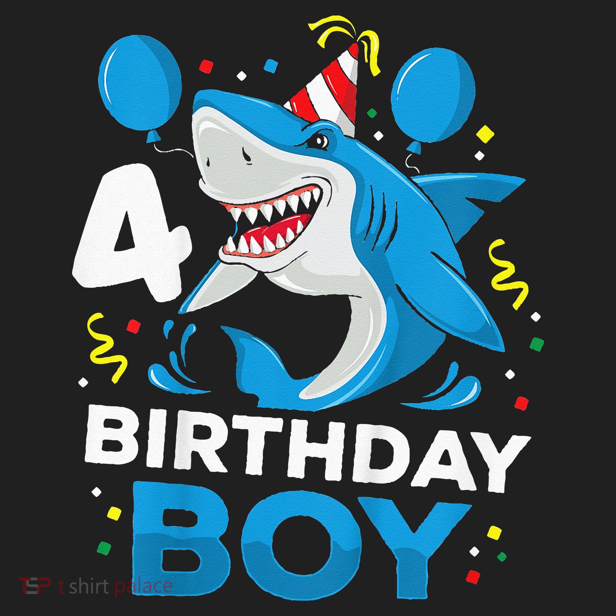 4th Birthday Shark Ocean Theme Party 4 Years Old Hat
