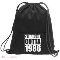 40th Birthday Straight Outta 1986 Sweatshirt Cinch Pack Bag thumb 0