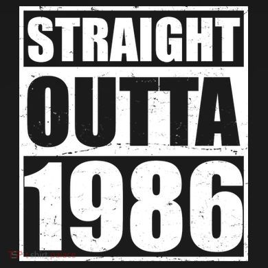 40th Birthday Straight Outta 1986 Ornament