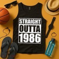 40th Birthday Straight Outta 1986 Tank Top thumb 4