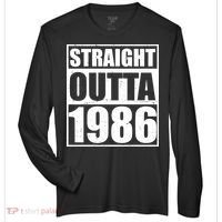 40th Birthday Straight Outta 1986 Zone Performance Long-Sleeve T-Shirt thumb 0