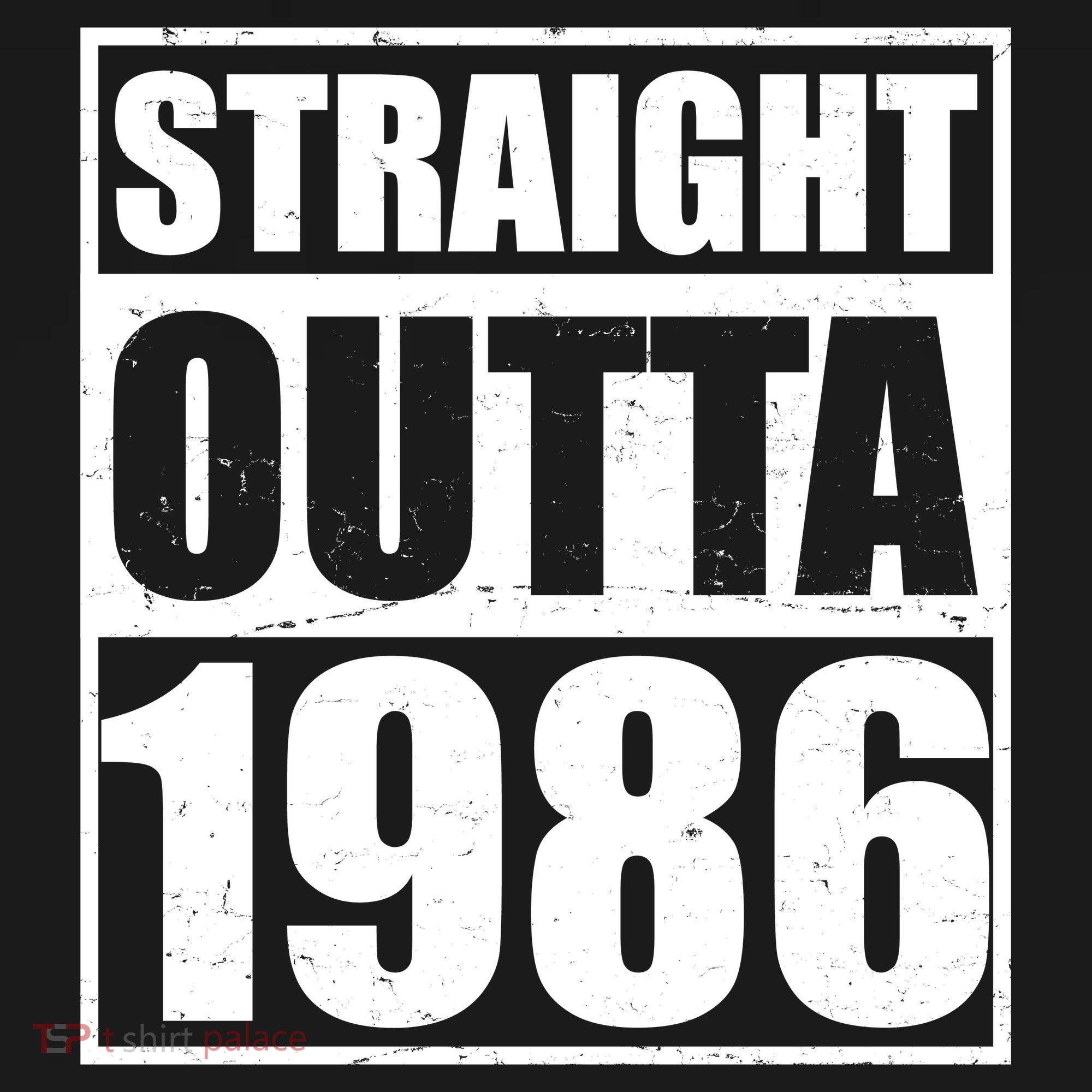 40th Birthday Straight Outta 1986 Women's Crop Top Tee