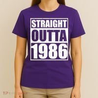 40th Birthday Straight Outta 1986 T-Shirt thumb 4