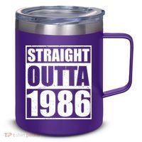 40th Birthday Straight Outta 1986 12oz Stainless Steel Coffee Mug thumb 0