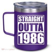 40th Birthday Straight Outta 1986 12oz Stainless Steel Coffee Mug thumb 2