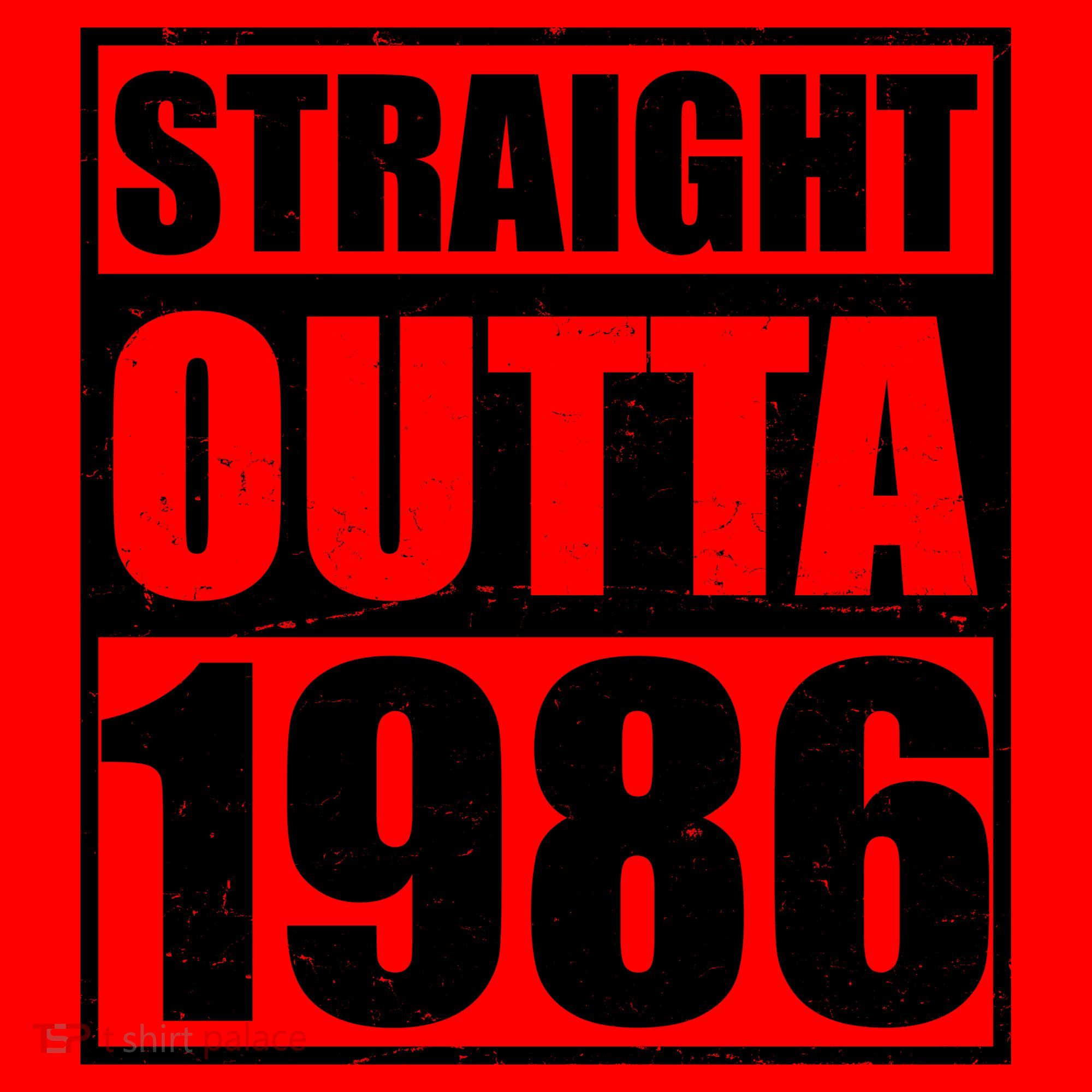 40th Birthday Straight Outta 1986 Santa Hat