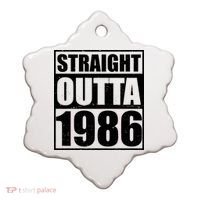 40th Birthday Straight Outta 1986 Ceramic Ornament thumb 0