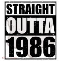 40th Birthday Straight Outta 1986 Ceramic Ornament thumb 2