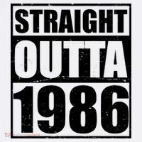 40th Birthday Straight Outta 1986 Comfort Colors Garment-Dyed Hooded Sweatshirt thumb 2
