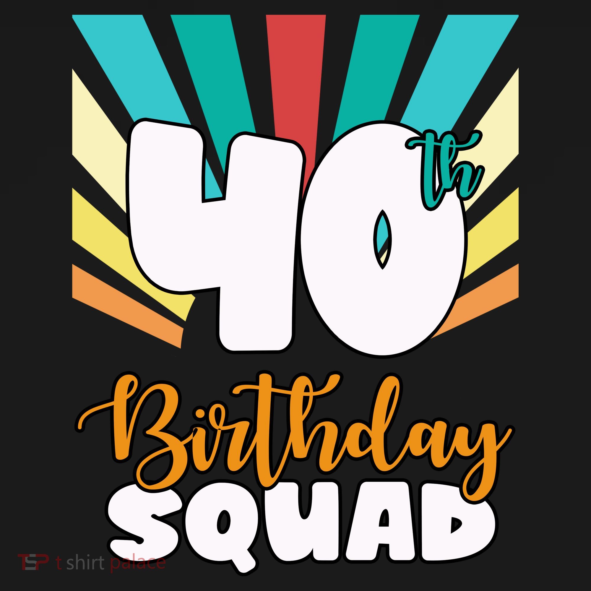 40th Birthday Squad 40 Years Old Ornament