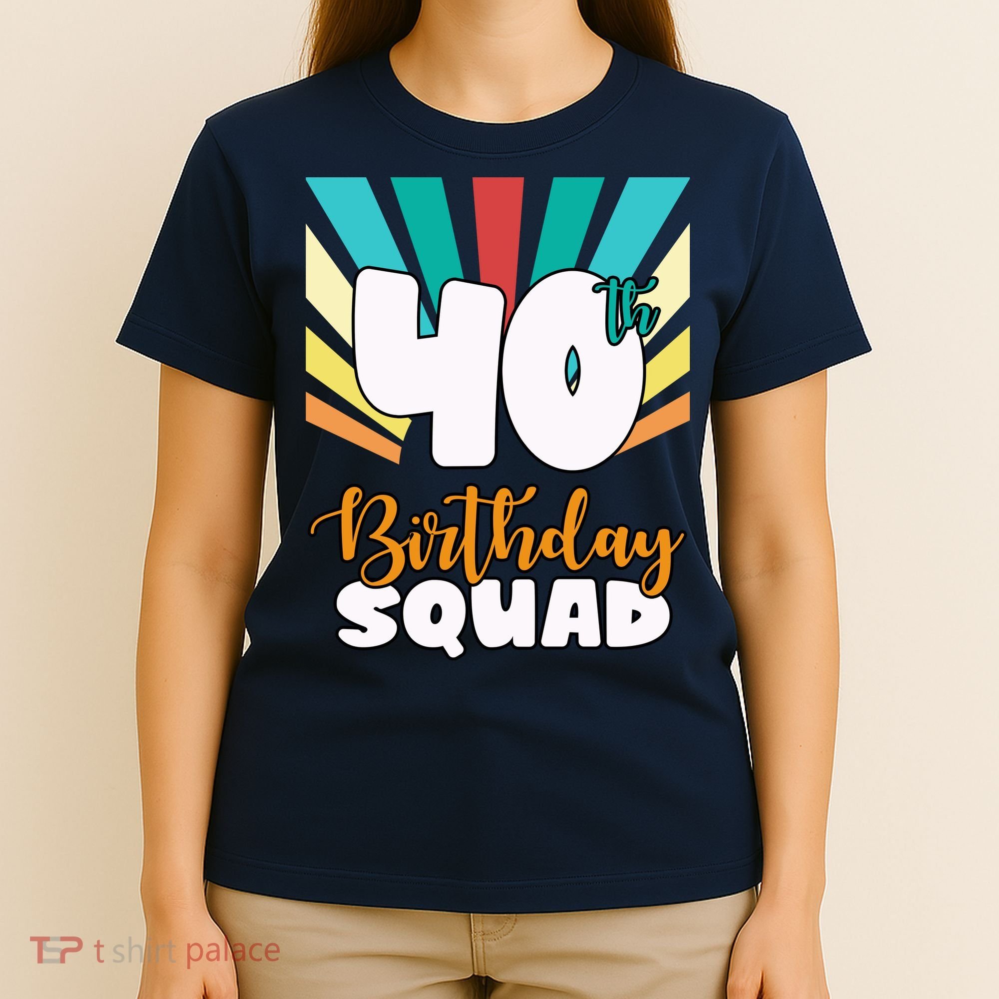 40th Birthday Squad 40 Years Old T-Shirt