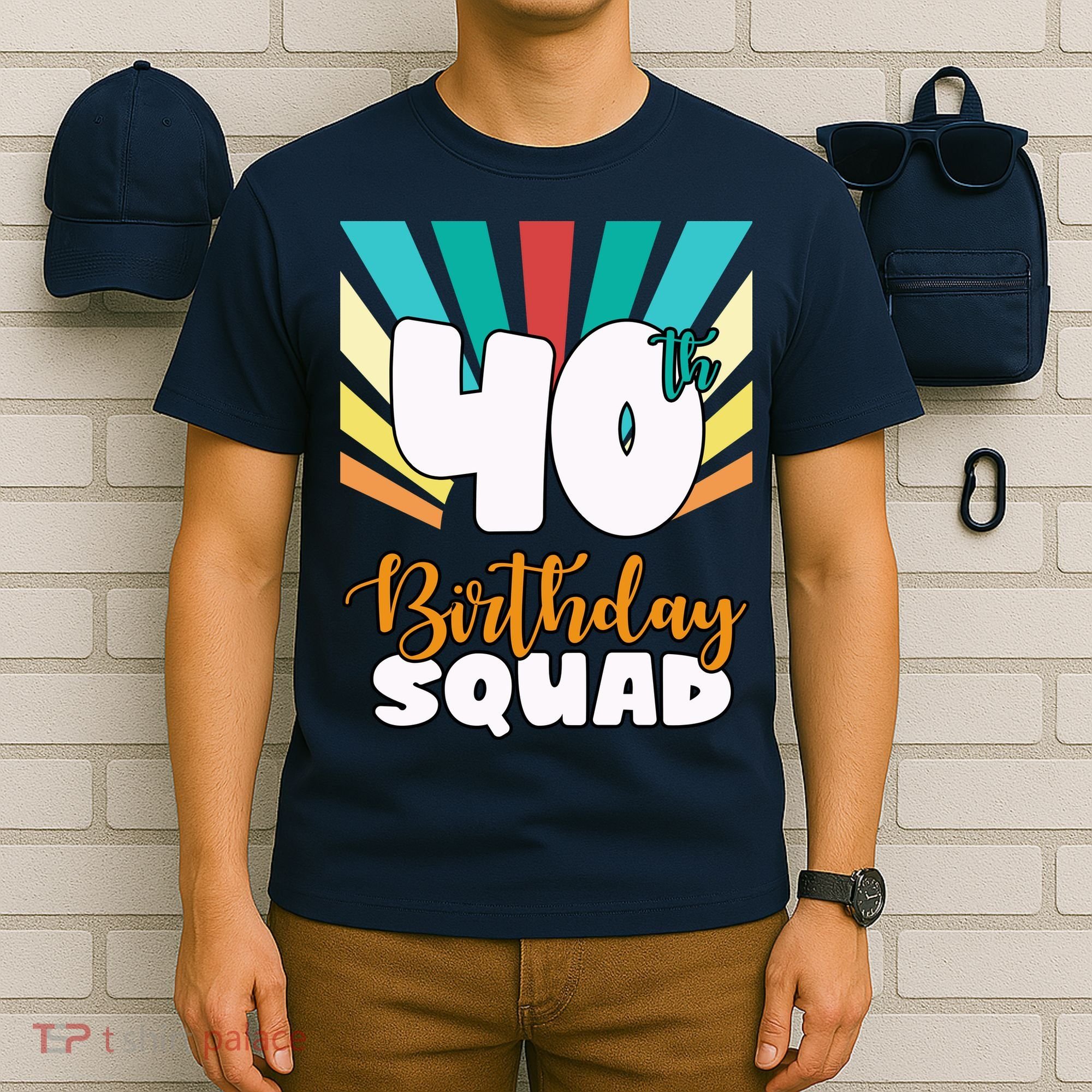 40th Birthday Squad 40 Years Old T-Shirt