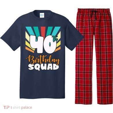 40th Birthday Squad 40 Years Old Pajama Set