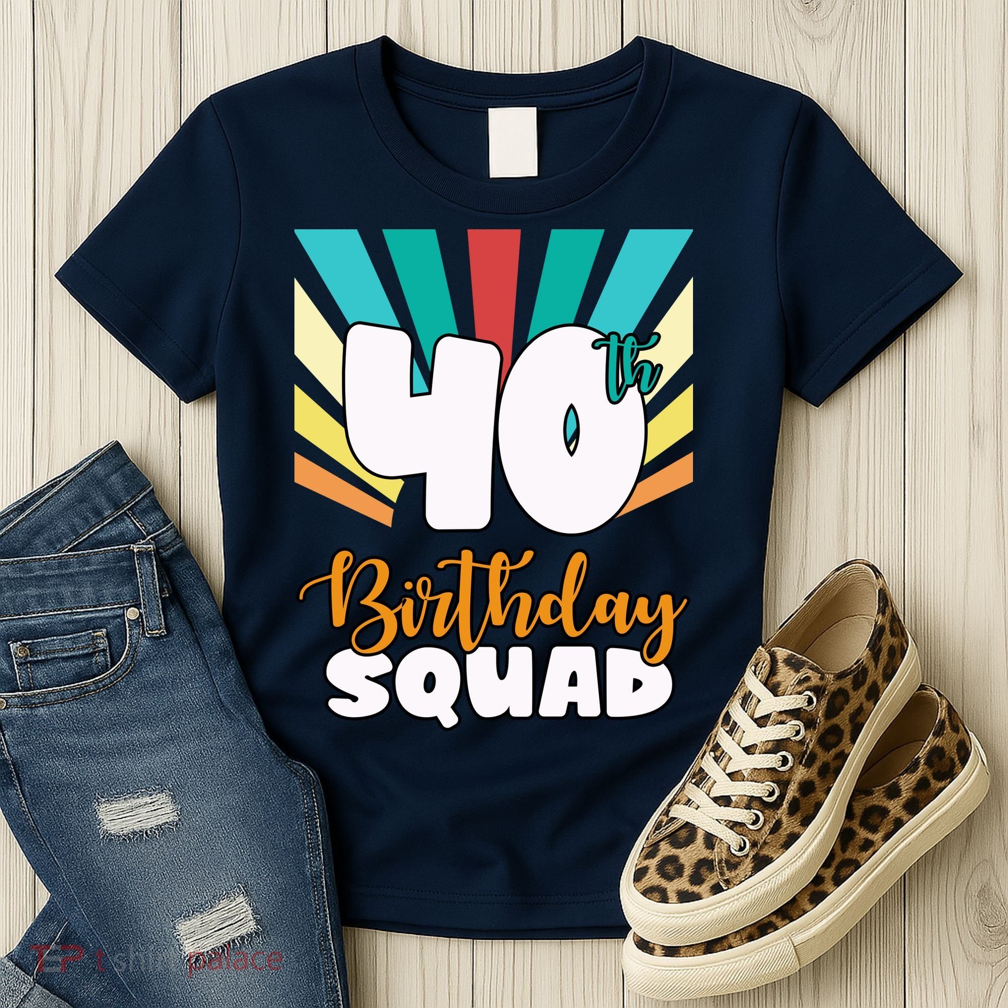 40th Birthday Squad 40 Years Old Women's T-Shirt