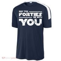 40th Birthday Shirt May The Forties Be With You Sport-Tek Competitor United Soccer Jersey thumb 2