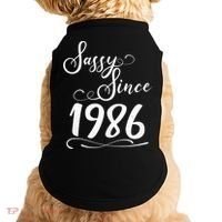 40th Birthday Sassy Since 1986 Doggie Tank thumb 0