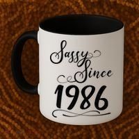 40th Birthday Sassy Since 1986 Coffee Mug thumb 2