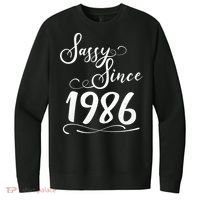 40th Birthday Sassy Since 1986 V.I.T. Fleece Crew Sweatshirt thumb 0