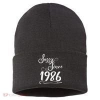 40th Birthday Sassy Since 1986 Sustainable Knit Beanie thumb 0