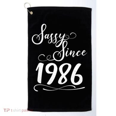 40th Birthday Sassy Since 1986 Golf Towel